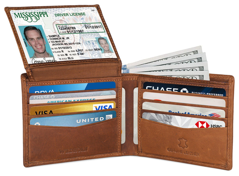 WILDHORN® Premium Top Grain Genuine Leather Wallet for Men
