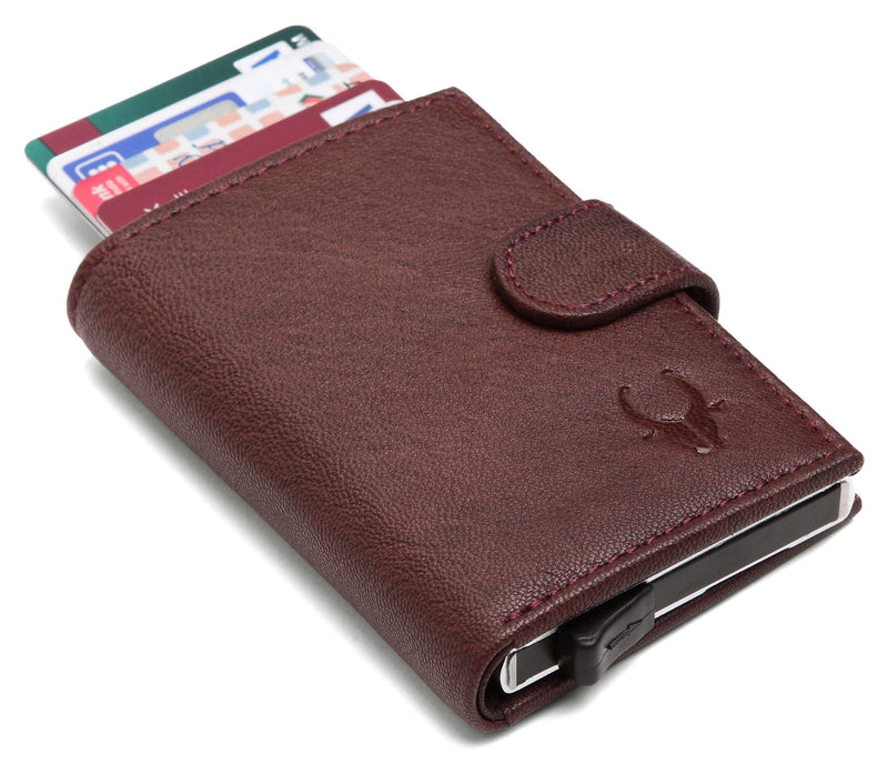 WildHorn® RFID Protected Unisex Genuine Leather Card Holder - WILDHORN