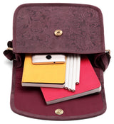 WILDHORN® Leather Crossbody Bag for Women- Small Vintage Crossover Fashion Purse Long Over the Shoulder Sling For Everyday
