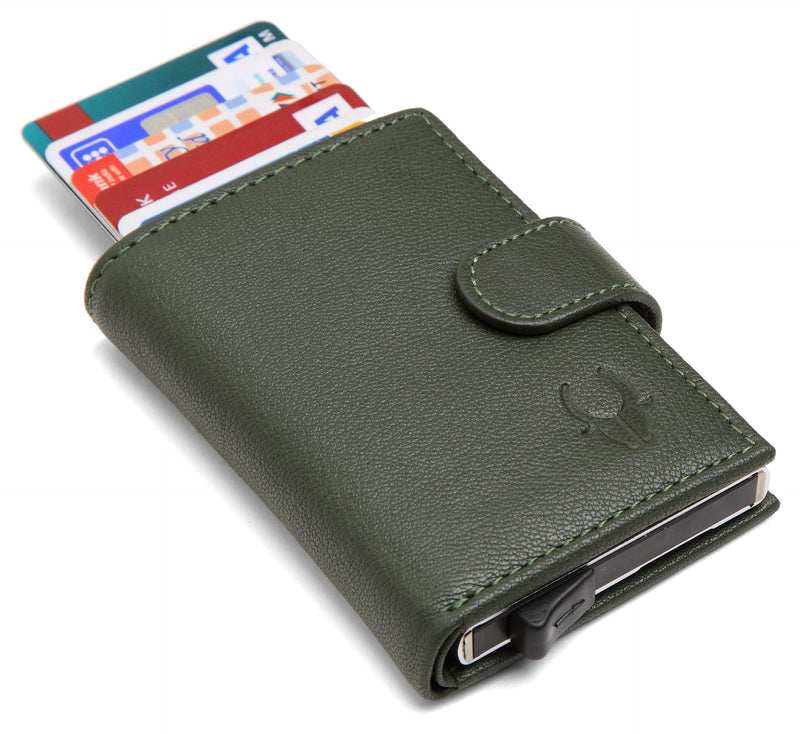 WildHorn® RFID Protected Unisex Genuine Leather Card Holder - WILDHORN