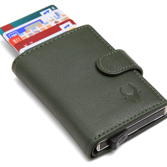 WildHorn® RFID Protected Unisex Genuine Leather Card Holder - WILDHORN