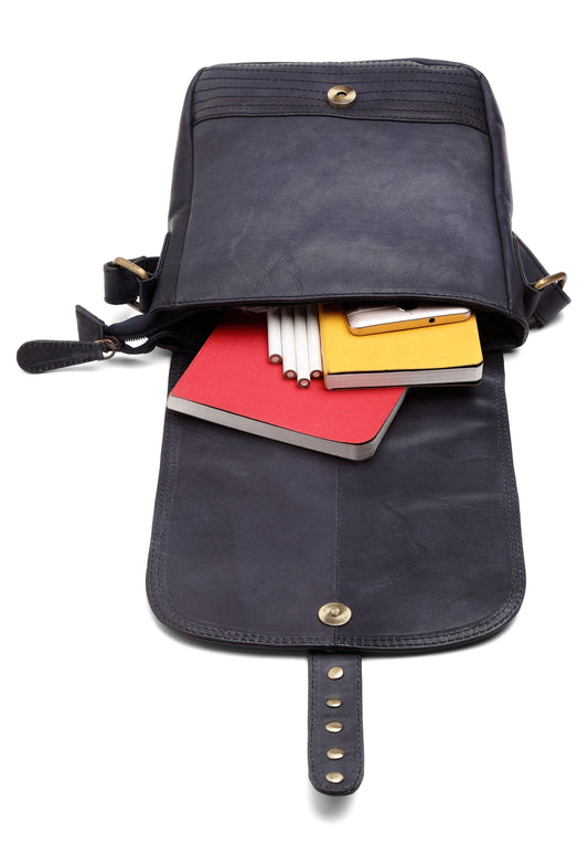 WILDHORN® Leather Crossbody Bag for Women- Small Vintage Crossover Fashion Purse Long Over the Shoulder Sling For Everyday - WILDHORN