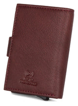 WildHorn® RFID Protected Unisex Genuine Leather Card Holder (Bombay Brown) - WILDHORN