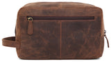 WILDHORN® Leather Toiletry Bag for Men or Women - Dopp Kit for Travel Large Cosmetic and Shaving Bag. Toiletries Organizer