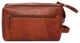 WILDHORN® Leather Toiletry Bag for Men or Women - Dopp Kit for Travel Large Cosmetic and Shaving Bag. Toiletries Organizer