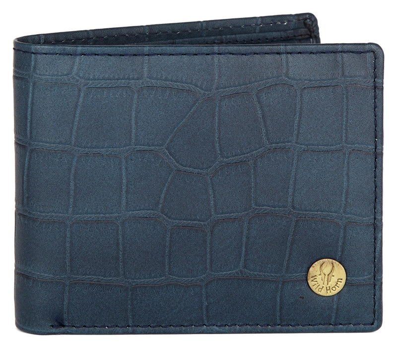 WildHorn® RFID Protected Genuine High Quality Leather Wallet & Pen Combo for Men