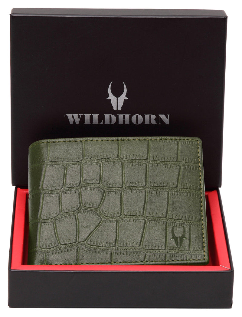 WildHorn® RFID Protected Genuine High Quality Leather Wallet for Men - WILDHORN