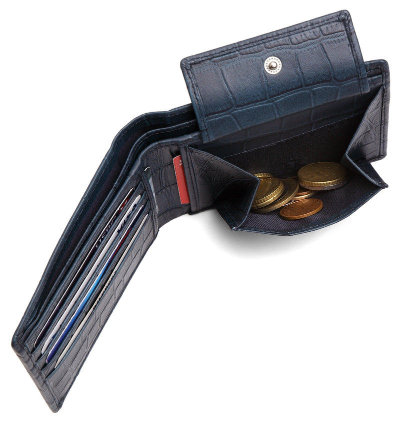 WildHorn® RFID Protected Genuine High Quality Leather Wallet & Pen Combo for Men
