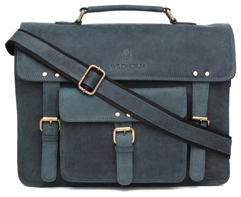 WildHorn Leather Laptop Messenger Bag for Men - WILDHORN