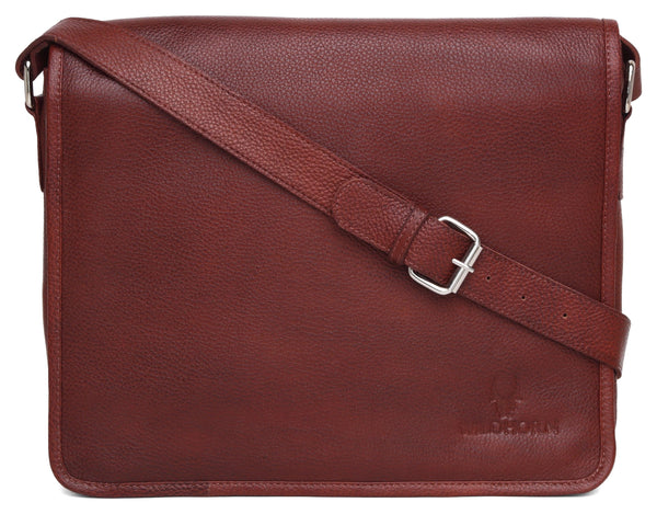 WildHorn Leather Laptop Messenger Bag for Men - WILDHORN