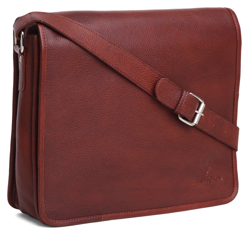 WildHorn Leather Laptop Messenger Bag for Men - WILDHORN