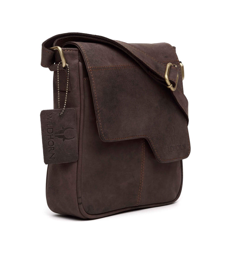 WildHorn Urban Edge Vintage 100% Genuine Leather Messenger Bag - WILDHORN