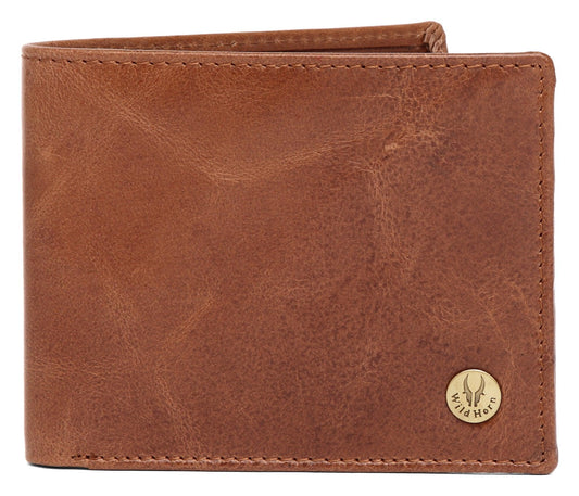 WildHorn® RFID Protected Custom Engraved Personalized High Quality Mens Leather Wallet for Gifting - WILDHORN