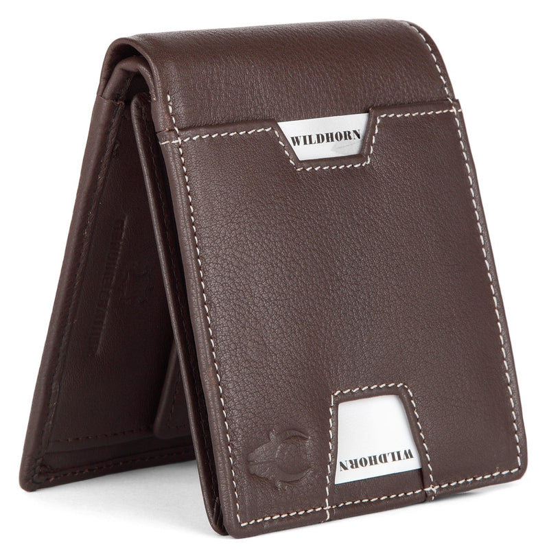 WildHorn® RFID Protected Genuine Leather Wallet for Men - WILDHORN