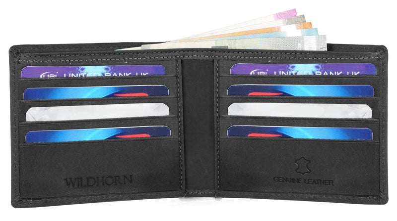 WildHorn® RFID Protected Genuine High Quality Leather Wallet for Men