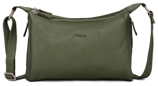 WildHorn® Upper Grain Genuine Leather Shoulder Bag | Cross body Bag With Adjustable Strap for Girls & Women. - WILDHORN