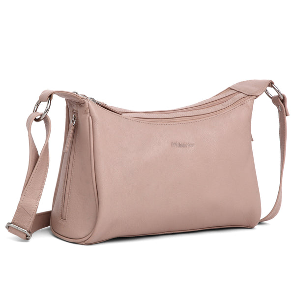 WildHorn® Upper Grain Genuine Leather Shoulder Bag | Cross body Bag With Adjustable Strap for Girls & Women. - WILDHORN