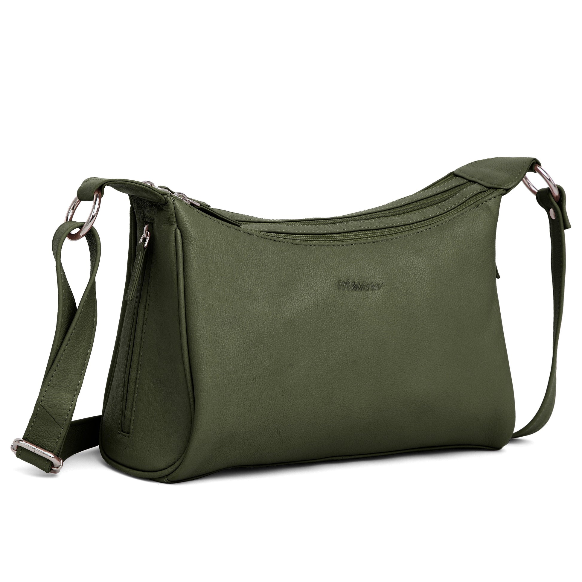 WildHorn® Upper Grain Genuine Leather Shoulder Bag | Cross body Bag With Adjustable Strap for Girls & Women. - WILDHORN