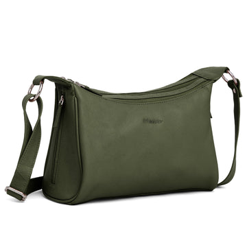 WildHorn® Upper Grain Genuine Leather Shoulder Bag | Cross body Bag With Adjustable Strap for Girls & Women. - WILDHORN