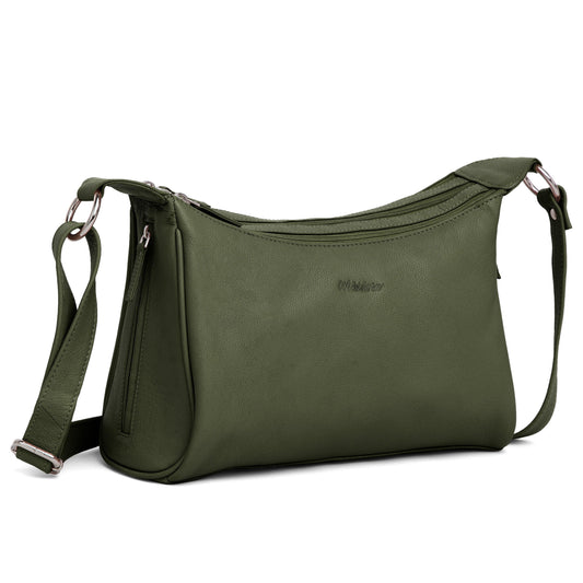 WildHorn® Upper Grain Genuine Leather Shoulder Bag | Cross body Bag With Adjustable Strap for Girls & Women. - WILDHORN