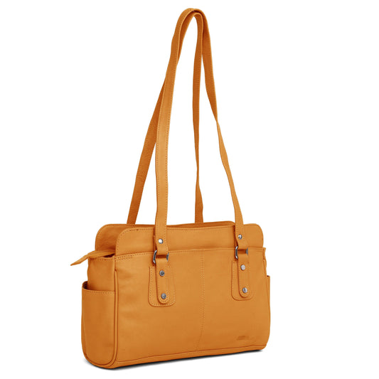 WildHorn® Upper Grain Genuine Leather Shoulder Bag for Girls & Women. - WILDHORN