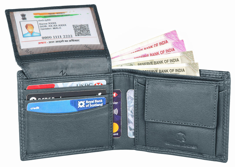 WILDHORN Top Grain Leather Wallet for Men | Ultra Strong Stitching | Handcrafted | RFID Blocking