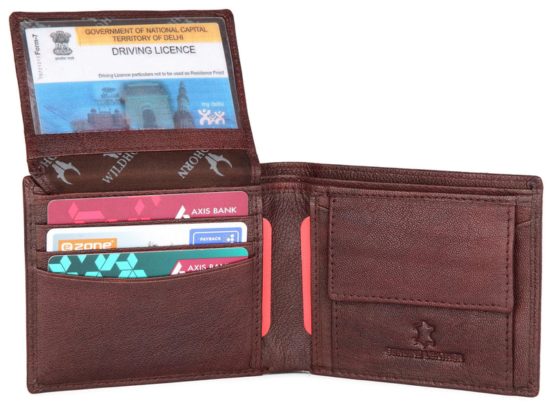 WildHorn® RFID Protected Genuine High Quality Leather Wallet for Men - WILDHORN