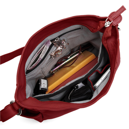 WildHorn® Upper Grain Genuine Leather Ladies Tote Bag | Shoulder Bag with Adjustable Strap for Girls & Women. - WILDHORN