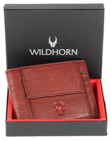 WILDHORN Top Grain Leather Wallet for Men I | Ultra Strong Stitching | Easy Access External Pocket | Handcrafted I RFID Blocking | 6 Card Slot | 2 Cash Compartments