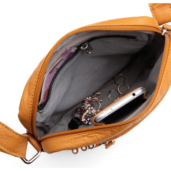 WILDHORN® Genuine Leather Ladies Sling Bag | Crossbody Bag|Shoulder Bag with Adjustable Strap for Girls & Women - WILDHORN