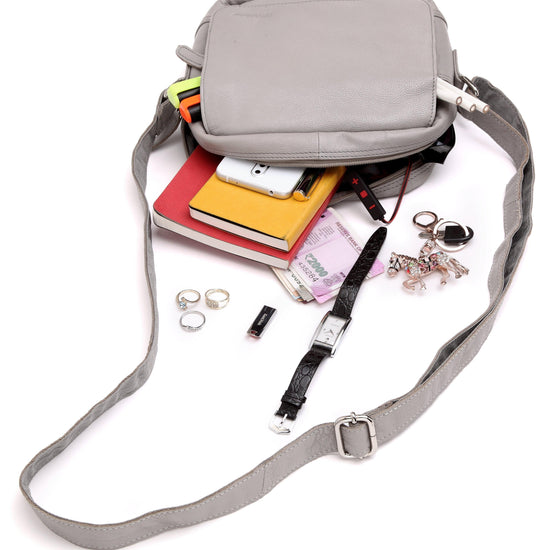 WILDHORN® Genuine Leather Ladies Sling Bag | Crossbody Bag|Shoulder Bag with Adjustable Strap for Girls & Women - WILDHORN