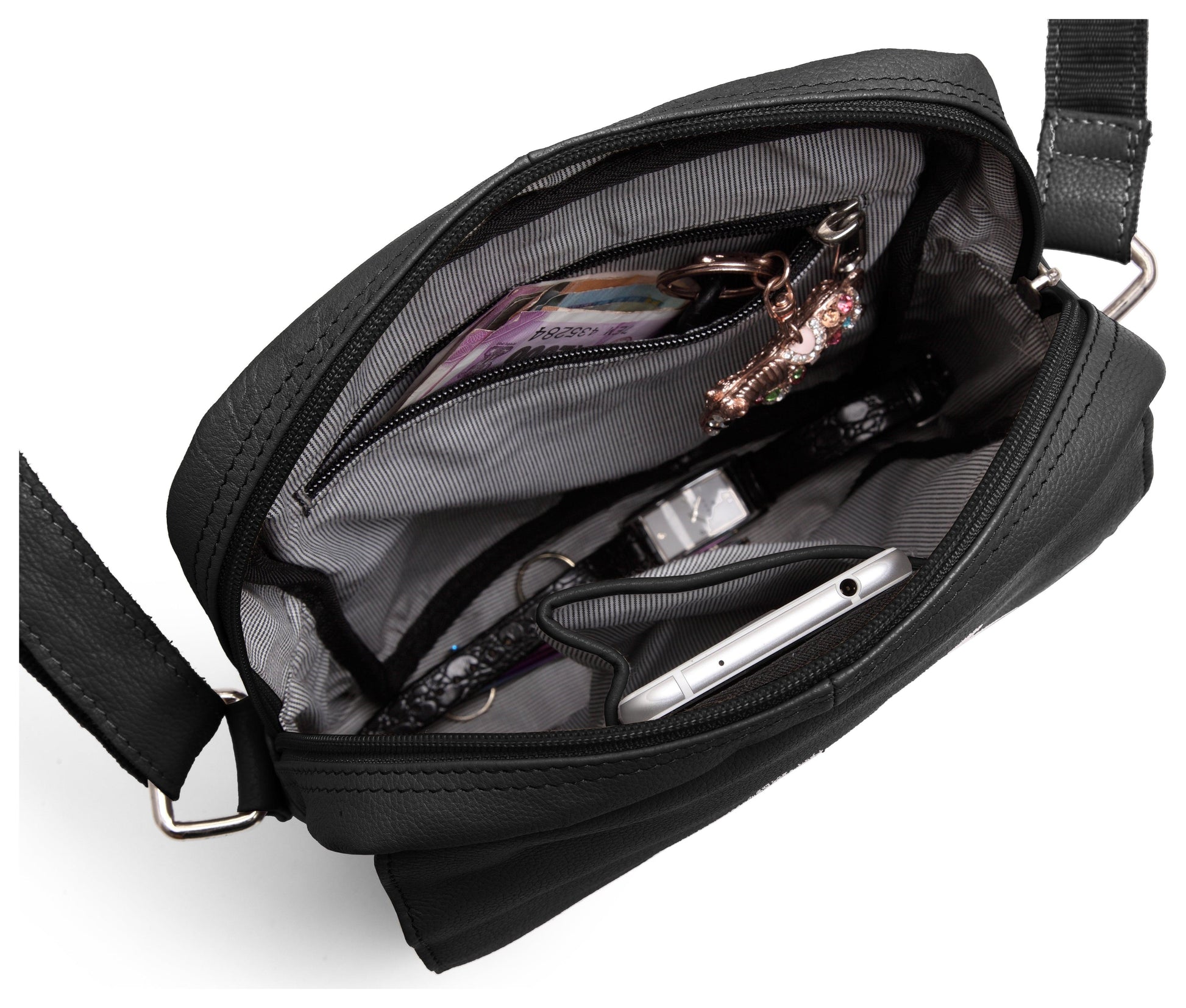 WILDHORN® Genuine Leather Ladies Sling Bag | Crossbody Bag|Shoulder Bag with Adjustable Strap for Girls & Women - WILDHORN