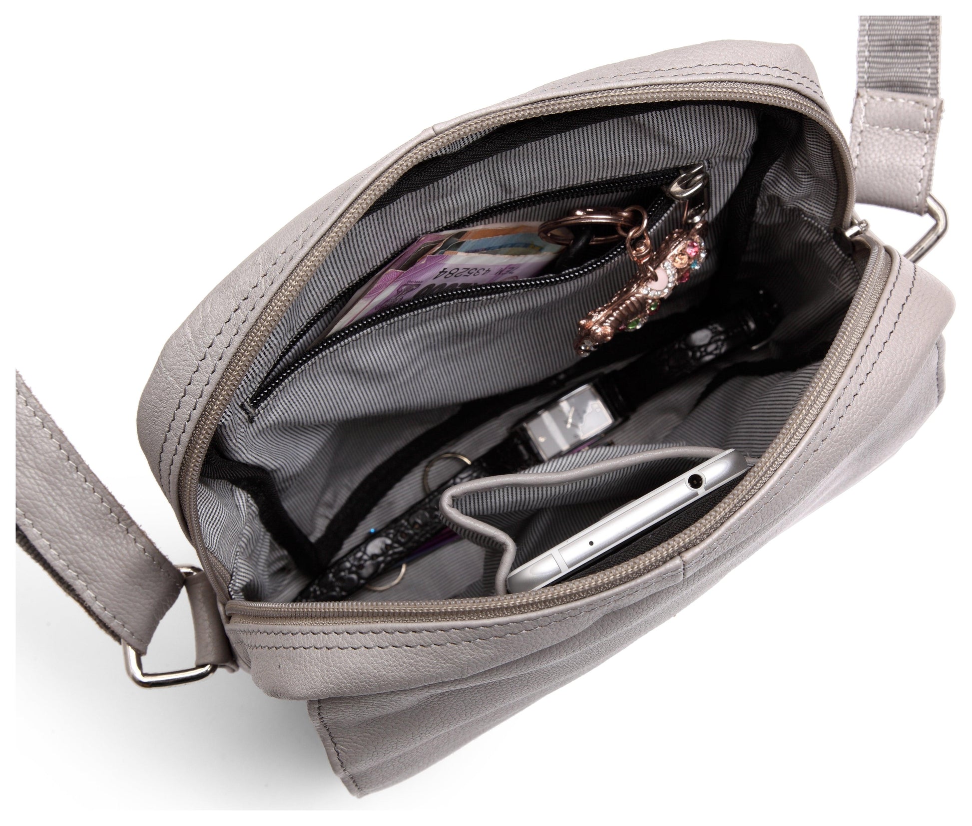 WILDHORN® Genuine Leather Ladies Sling Bag | Crossbody Bag|Shoulder Bag with Adjustable Strap for Girls & Women - WILDHORN