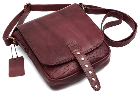 WILDHORN® Leather Crossbody Bag for Women- Small Vintage Crossover Fashion Purse Long Over the Shoulder Sling For Everyday - WILDHORN