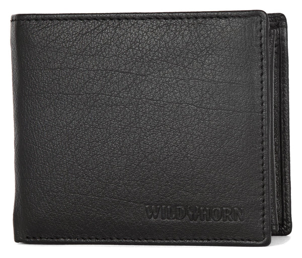 WildHorn® RFID Protected Genuine High Quality Leather Wallet for Men - WILDHORN