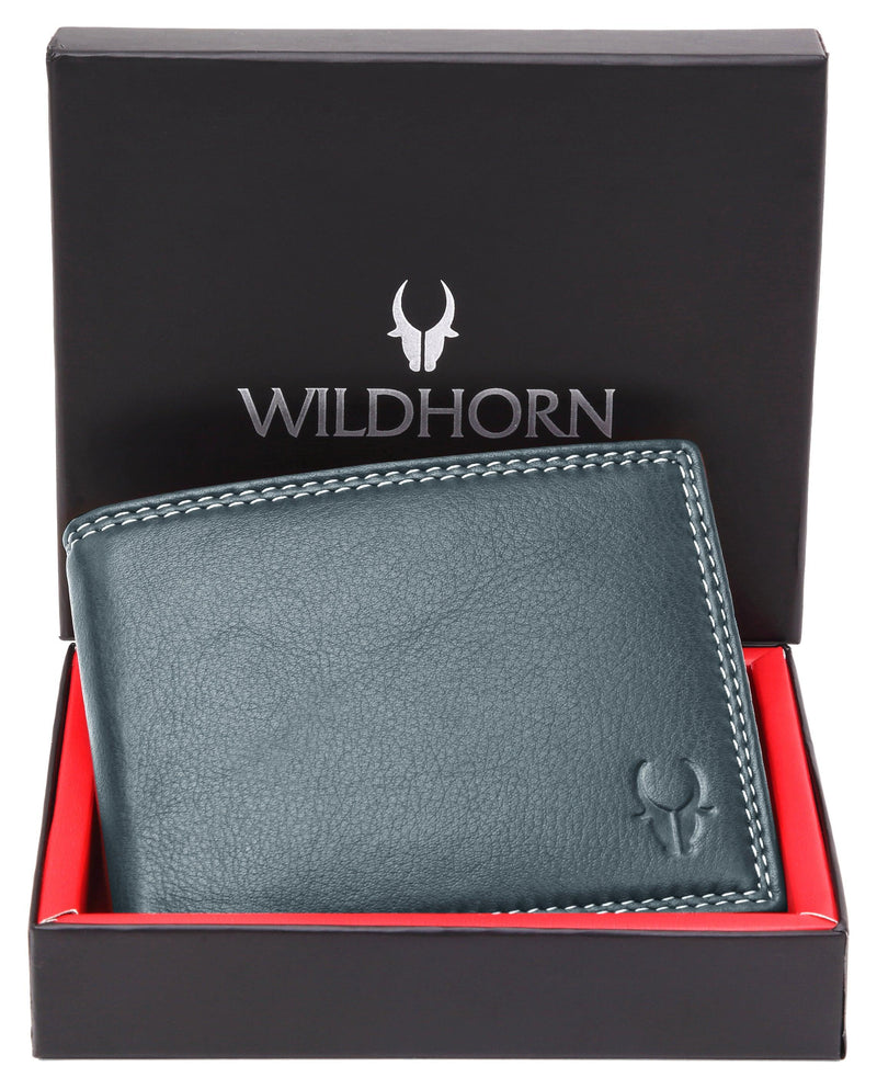 WILDHORN Top Grain Leather Wallet for Men | Ultra Strong Stitching | Handcrafted | RFID Blocking