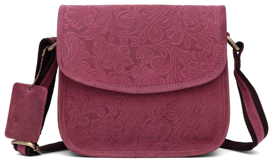 WILDHORN® Leather Crossbody Bag for Women- Small Vintage Crossover Fashion Purse Long Over the Shoulder Sling For Everyday - WILDHORN