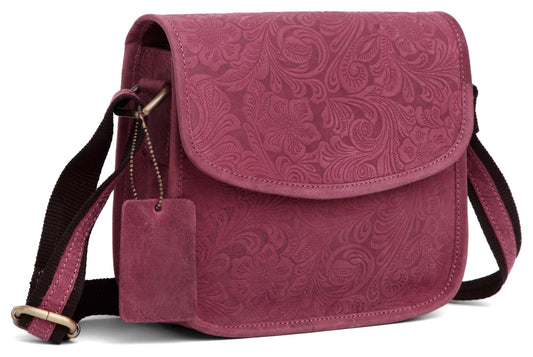 WILDHORN® Leather Crossbody Bag for Women- Small Vintage Crossover Fashion Purse Long Over the Shoulder Sling For Everyday - WILDHORN