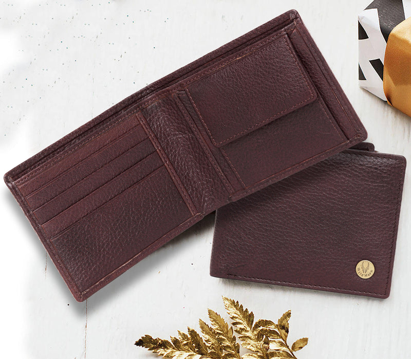 WildHorn® RFID Protected Genuine High Quality Leather Wallet & Pen Combo for Men