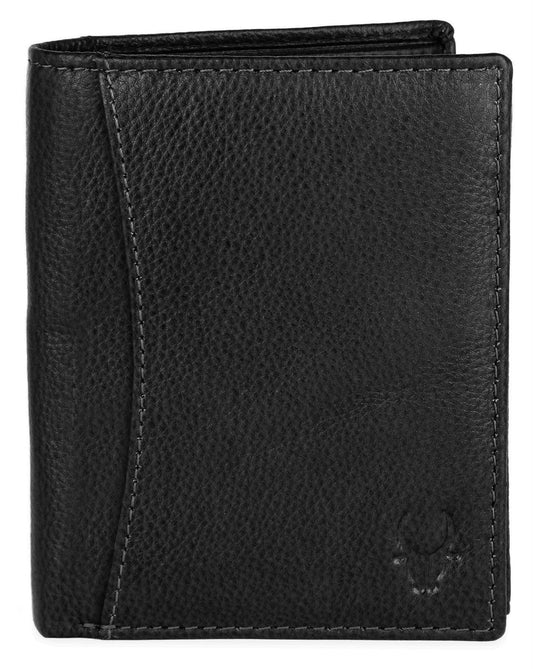 WILDHORN Top Grain Portrait Leather Wallet for Men | Ultra Strong Stitching | Handcrafted | RFID Blocking | 2 ID Slots | 11 Card Slots | Zip Compartment - WILDHORN