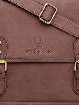 WILDHORN® 100% Genuine Leather Messenger Bag for Men