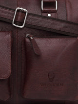 WILDHORN® 100% Genuine Leather Laptop Bag for Men