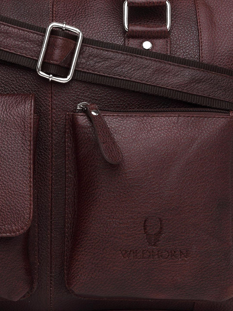 WILDHORN® 100% Genuine Leather Laptop Bag for Men - WILDHORN