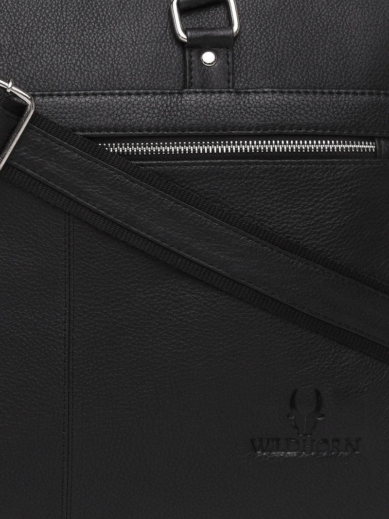 WILDHORN® 100% Genuine Leather Laptop Bag for Men