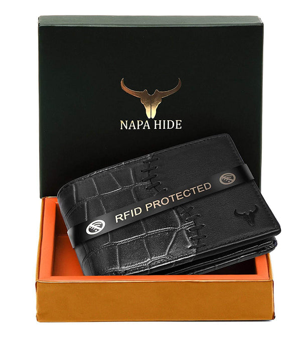 Napa Hide Black Men's Wallet (NPH0003 BLK) - WILDHORN