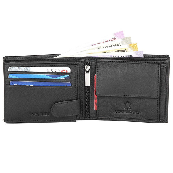 Napa Hide Black Men's Wallet (NPH001 Black) - WILDHORN