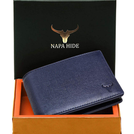 Napa Hide Blue Men's Wallet (NPH002 BLU) - WILDHORN