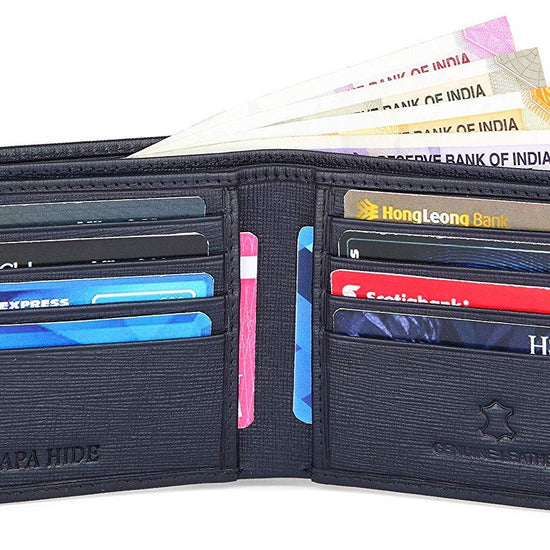 Napa Hide Blue Men's Wallet (NPH002 BLU) - WILDHORN
