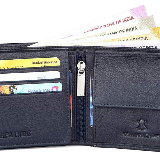 Napa Hide Blue Men's Wallet (NPH006 BLU) - WILDHORN