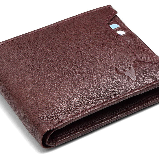 Napa Hide Brown Men's Wallet (NPH010 Maroon) - WILDHORN